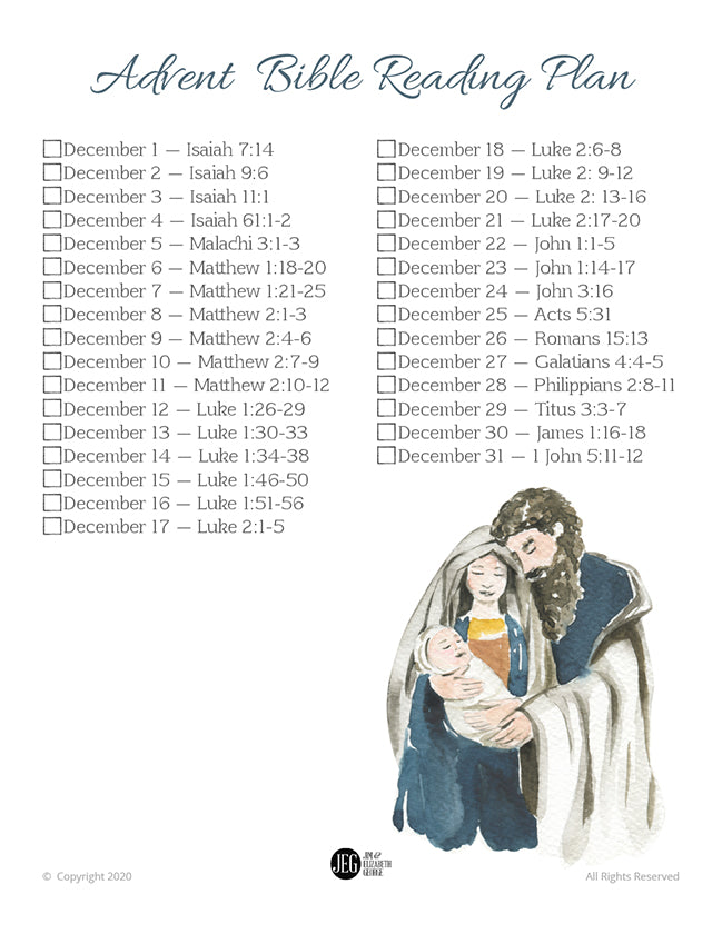 Advent Bible Reading Plan (Printable)
