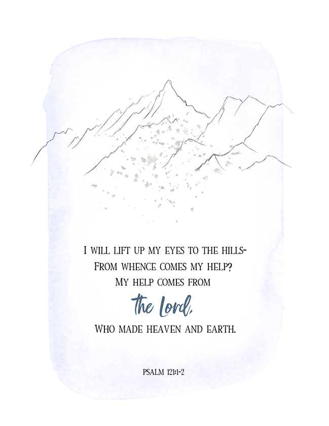 I Will Lift Up My Eyes (Printable)