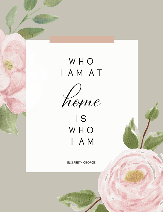 Who I Am at Home (Printable)