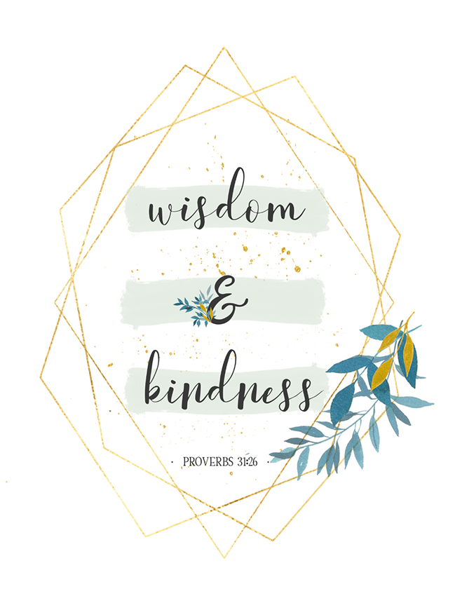 Wisdom &amp; Kindness (Printable)